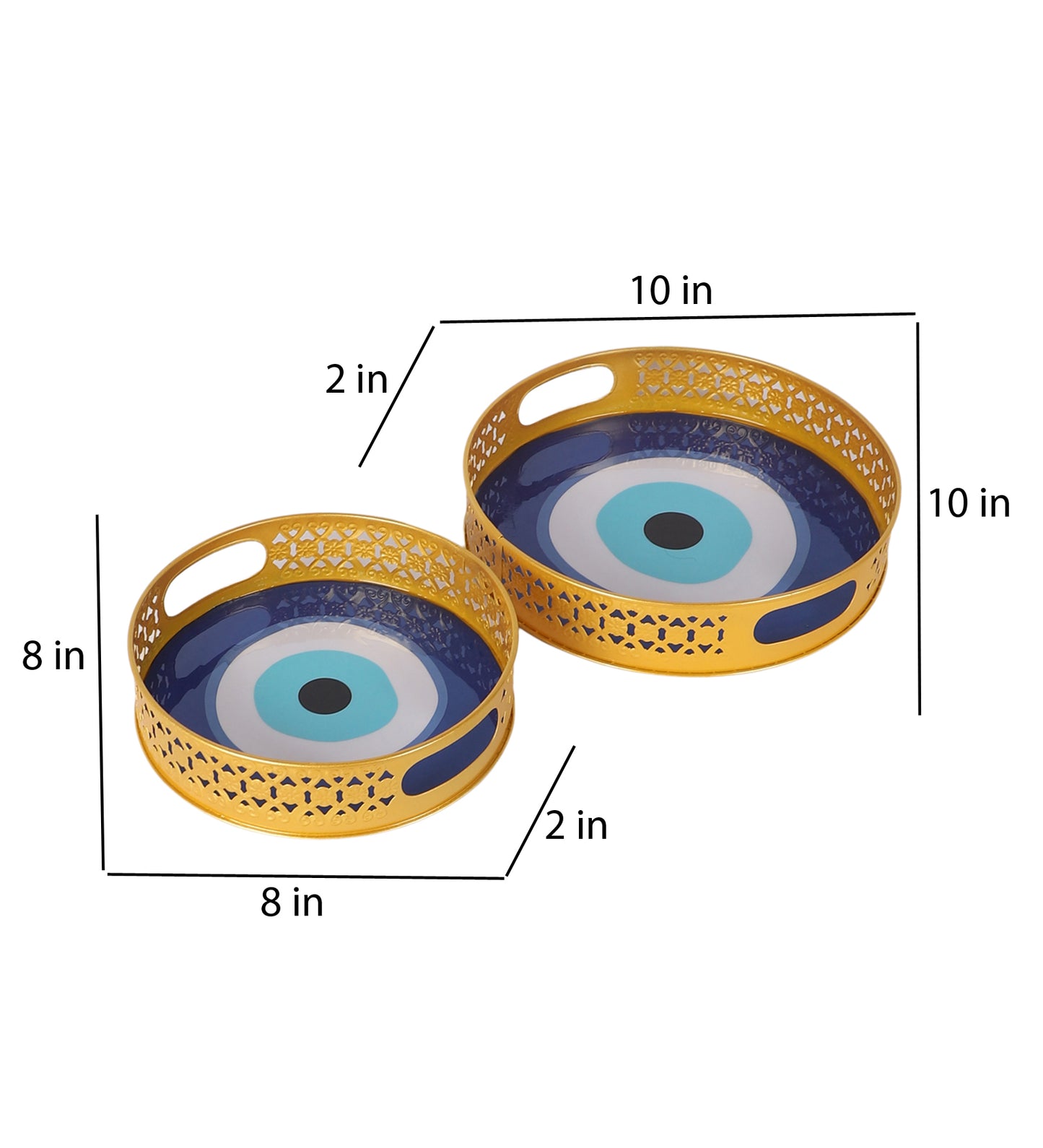 Evil Eye Meena Tray Set of 2