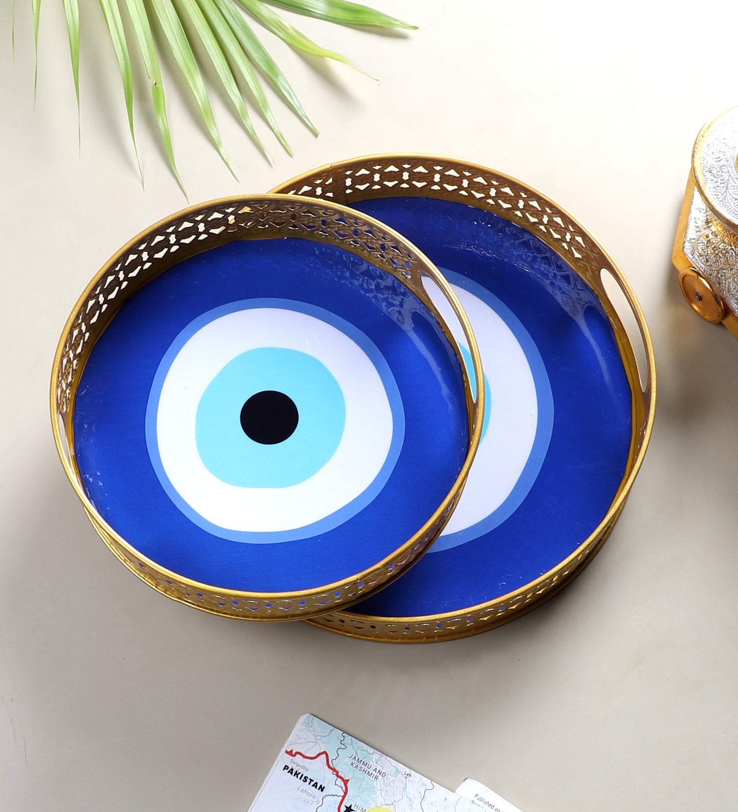 Evil Eye Meena Tray Set of 2