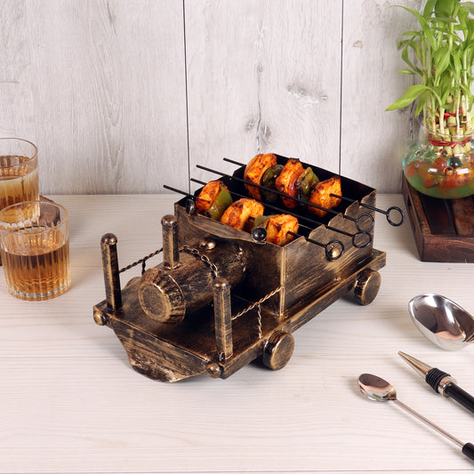 Barbeque Train With Skewers
