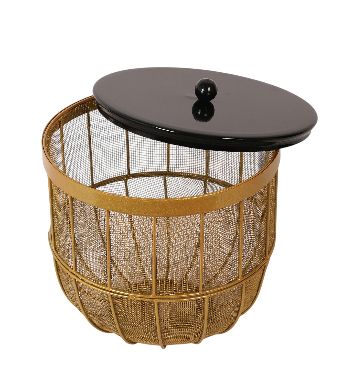 Black & Gold Fruit Cage Basket