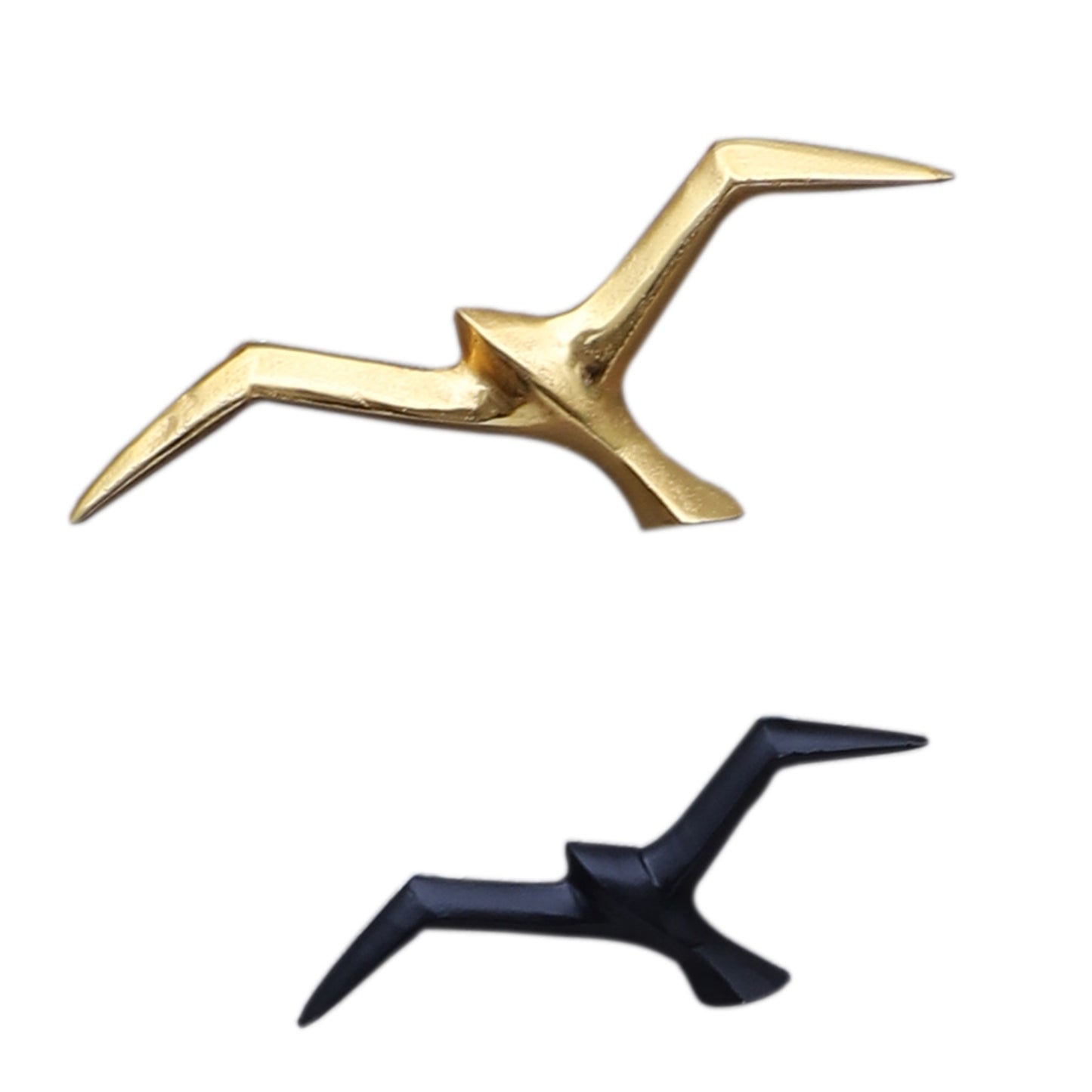 Black & Gold Flying Wings Bird Set of 4